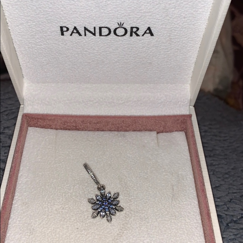 Pandora winter snow flake charm